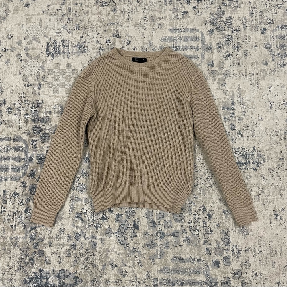 Forever 21 Men's knit Beige TAN SWEATER S/M